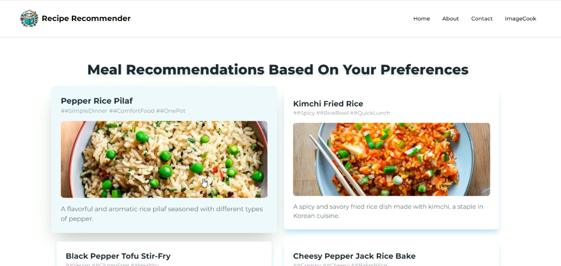 Recipe Recommender